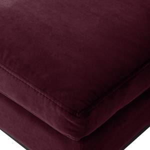 Gestoffeerde hocker MADISON fluweel - Velours Shyla: Aubergine