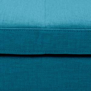 Gestoffeerde hocker Madison geweven stof Geweven stof Anda II: Turquoise