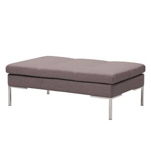 Polsterhocker Madison Webstoff Webstoff Milan: Grau-Braun