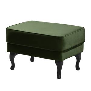 Pouf repose-pieds Miscol Velours - Vert vieilli