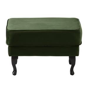 Pouf repose-pieds Miscol Velours - Vert vieilli