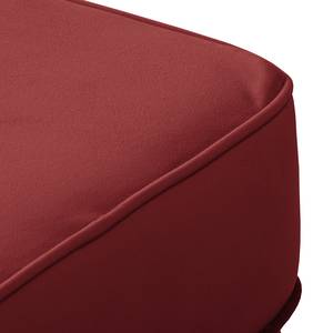 Pouf repose-pieds Miscol Velours - Rouge