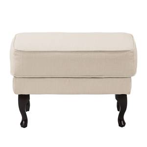 Gestoffeerde hocker Miscol geweven stof - Beige