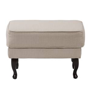 Pouf repose-pieds Miscol Tissu - Cappuccino