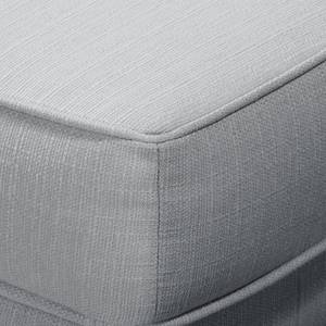 Pouf repose-pieds Miscol Tissu - Gris argenté