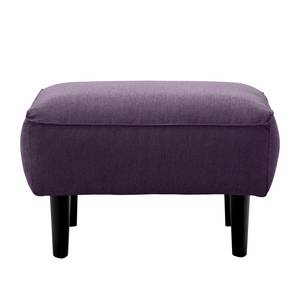 Polsterhocker Navona Webstoff Webstoff Anda II: Violett - Schwarz