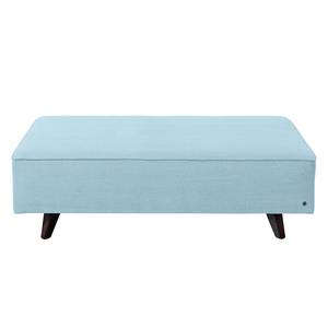 Polsterhocker Nordic Chic Webstoff Hellblau