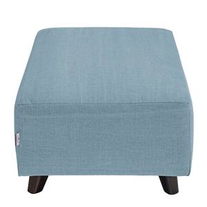 Gestoffeerde hocker Nordic Pure geweven stof - Stof TUS: 6 sky blue