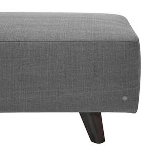 Gestoffeerde hocker Nordic Pure geweven stof - Stof TUS: 9 graphite