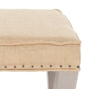 Gestoffeerde hocker Palmer taupe/beige