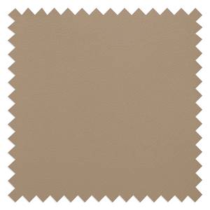 Gestoffeerde hocker Portobello echt leer Echt leer Gad: Taupe - Hoekig