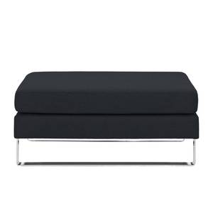 Pouf repose-pieds Portobello Tissu Tissu Ramira : Anthracite - Luge