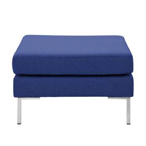 Polsterhocker Portobello Webstoff Stoff Ramira: Blau - Eckig