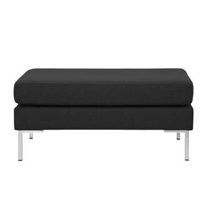 Pouf repose-pieds Portobello Tissu Tissu Selva : Anthracite - Angulaire