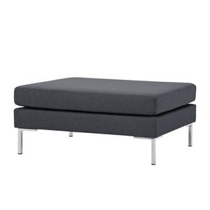 Pouf repose-pieds Portobello Tissu Tissu Milan : Anthracite - Angulaire