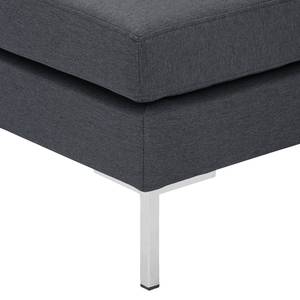 Pouf repose-pieds Portobello Tissu Tissu Milan : Anthracite - Angulaire