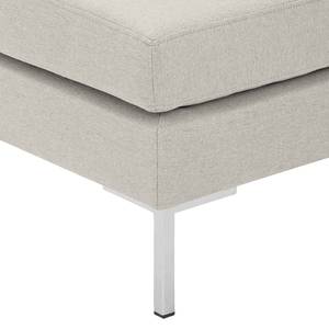 Polsterhocker Portobello Webstoff Stoff Selva: Beige - Eckig