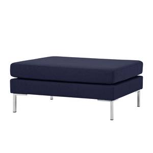 Pouf repose-pieds Portobello Tissu Tissu Milan : Bleu foncé - Angulaire