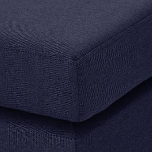 Pouf repose-pieds Portobello Tissu Tissu Milan : Bleu foncé - Angulaire