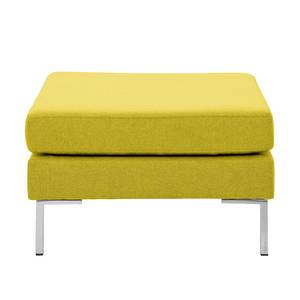 Pouf repose-pieds Portobello Tissu Tissu Milan : Jaune - Angulaire