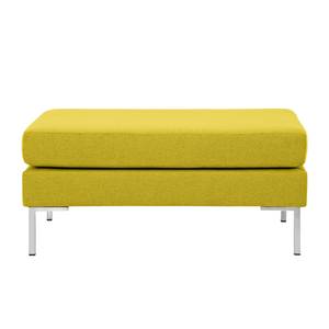 Pouf repose-pieds Portobello Tissu Tissu Milan : Jaune - Angulaire