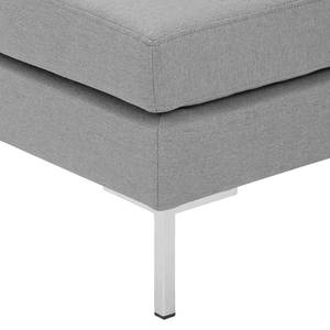 Pouf repose-pieds Portobello Tissu Tissu Selva : Gris - Angulaire