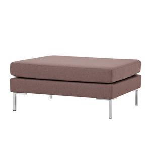 Pouf repose-pieds Portobello Tissu Tissu Milan : Gris-Marron - Angulaire