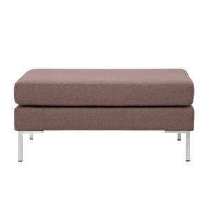 Polsterhocker Portobello Webstoff Webstoff Milan: Grau-Braun - Eckig