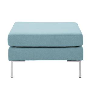 Pouf repose-pieds Portobello Tissu Tissu Selva : Bleu clair - Angulaire