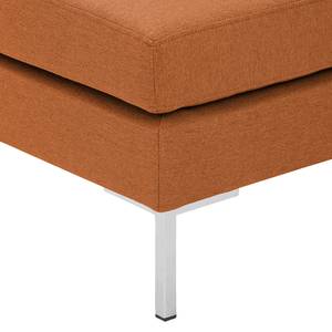 Pouf repose-pieds Portobello Tissu Tissu Milan : Marron rouille - Angulaire