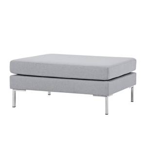 Pouf repose-pieds Portobello Tissu Tissu Milan : Gris clair - Angulaire