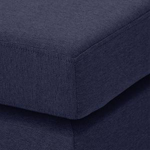 Pouf repose-pieds Portobello Tissu Tissu Milan : Bleu foncé - Luge