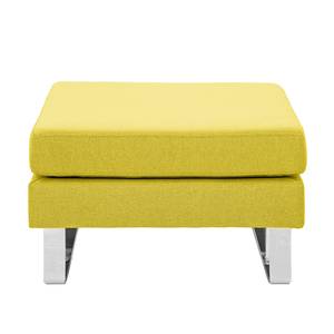 Pouf repose-pieds Portobello Tissu Tissu Milan : Jaune - Luge