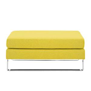 Pouf repose-pieds Portobello Tissu Tissu Milan : Jaune - Luge