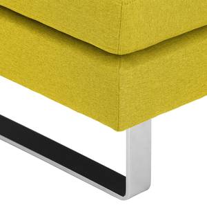 Pouf repose-pieds Portobello Tissu Tissu Milan : Jaune - Luge