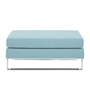 Pouf repose-pieds Portobello Tissu Tissu Selva : Bleu clair - Luge