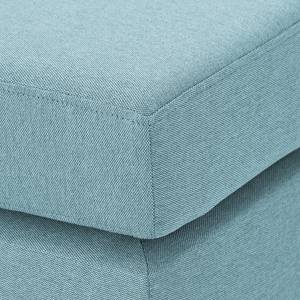 Pouf repose-pieds Portobello Tissu Tissu Selva : Bleu clair - Luge