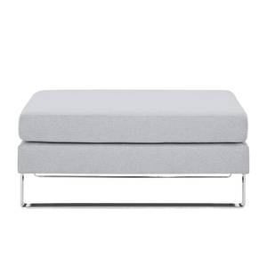 Pouf repose-pieds Portobello Tissu Tissu Milan : Gris clair - Luge