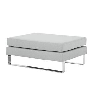 Pouf repose-pieds Portobello Tissu Tissu Selva : Gris argenté - Luge