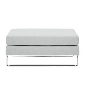 Pouf repose-pieds Portobello Tissu Tissu Selva : Gris argenté - Luge