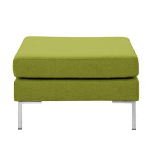 Polsterhocker Portobello Webstoff Stoff Ramira: Limette - Eckig