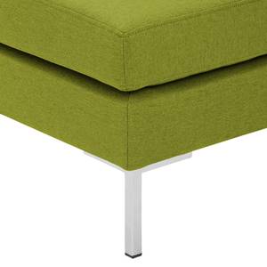 Pouf repose-pieds Portobello Tissu Tissu Ramira : Citron vert - Angulaire