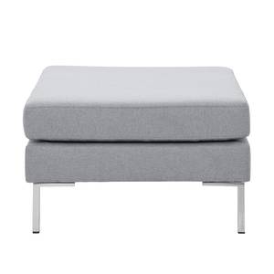 Pouf repose-pieds Portobello Tissu Tissu Ramira : Argenté - Angulaire