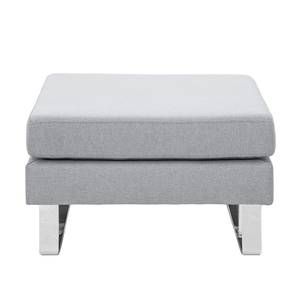 Pouf repose-pieds Portobello Tissu Tissu Ramira : Argenté - Luge