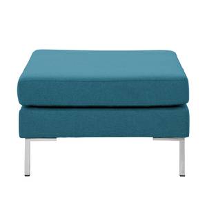 Pouf repose-pieds Portobello Tissu Tissu Ramira : Turquoise - Angulaire