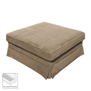 Pouf repose-pieds Portol Microfibre - Latte macchiatto