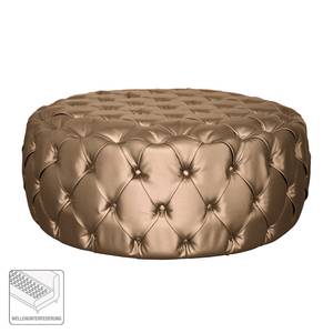 Pouf repose-pieds Pradera Matière tissée synthétique - Marron