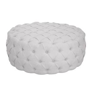 Pouf repose-pieds Pradera Tissu - Gris clair