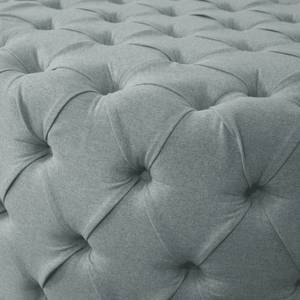 Pouf repose-pieds Pradera Tissu - Bleu acier