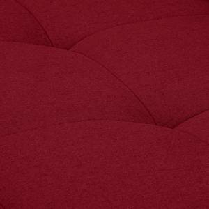 Pouf repose-pieds Rosewood Tissu - Rouge cerise